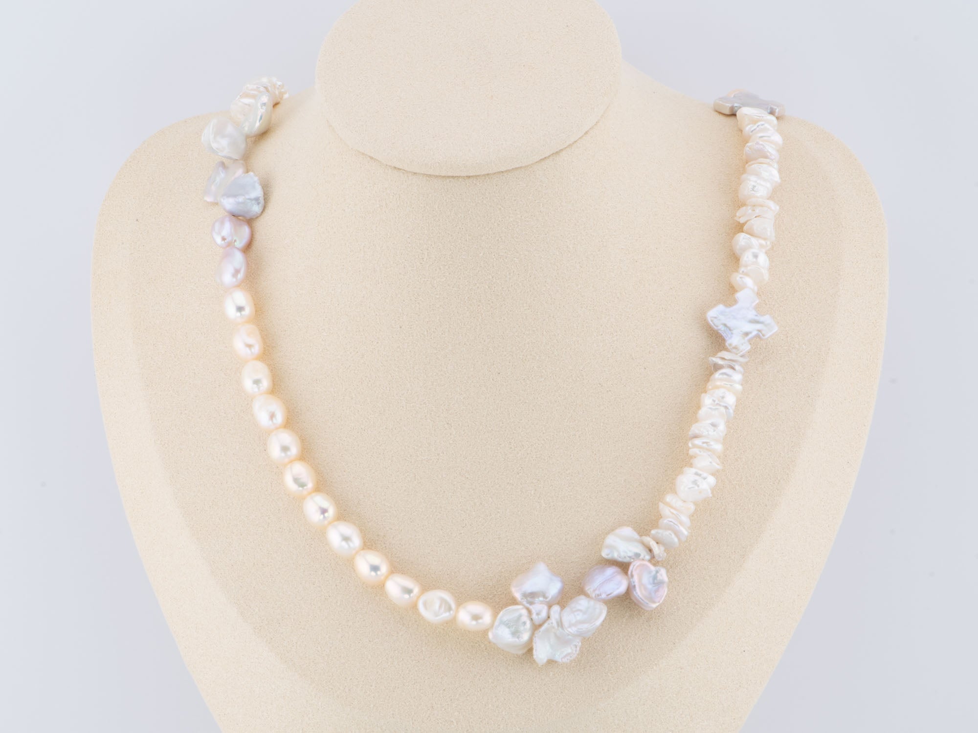 Mixed White Freshwater Pearl Necklace In Silver | Dower & Hall | Wolf &  Badger