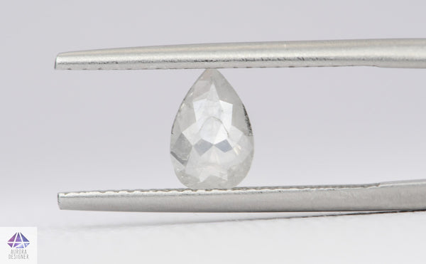 Natural Loose Radiant online Salt And Pepper Diamond Grey Color 0.97 CT 5.60 MM Radiant Shape Rose Cut Diamond KR723