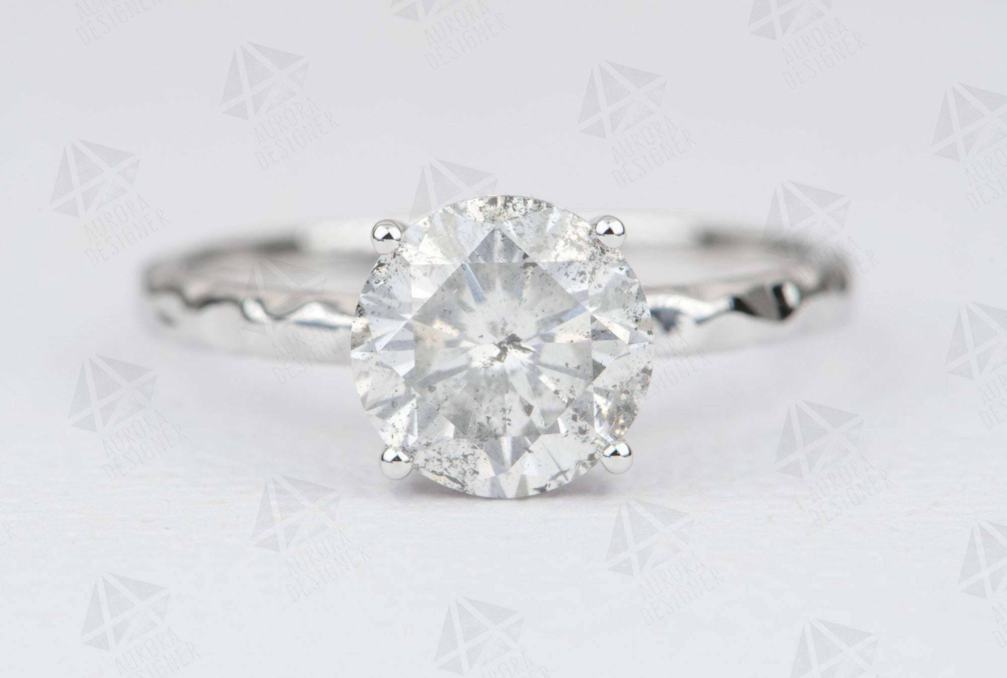 Alina - Salt and Pepper Diamond - 2 ct