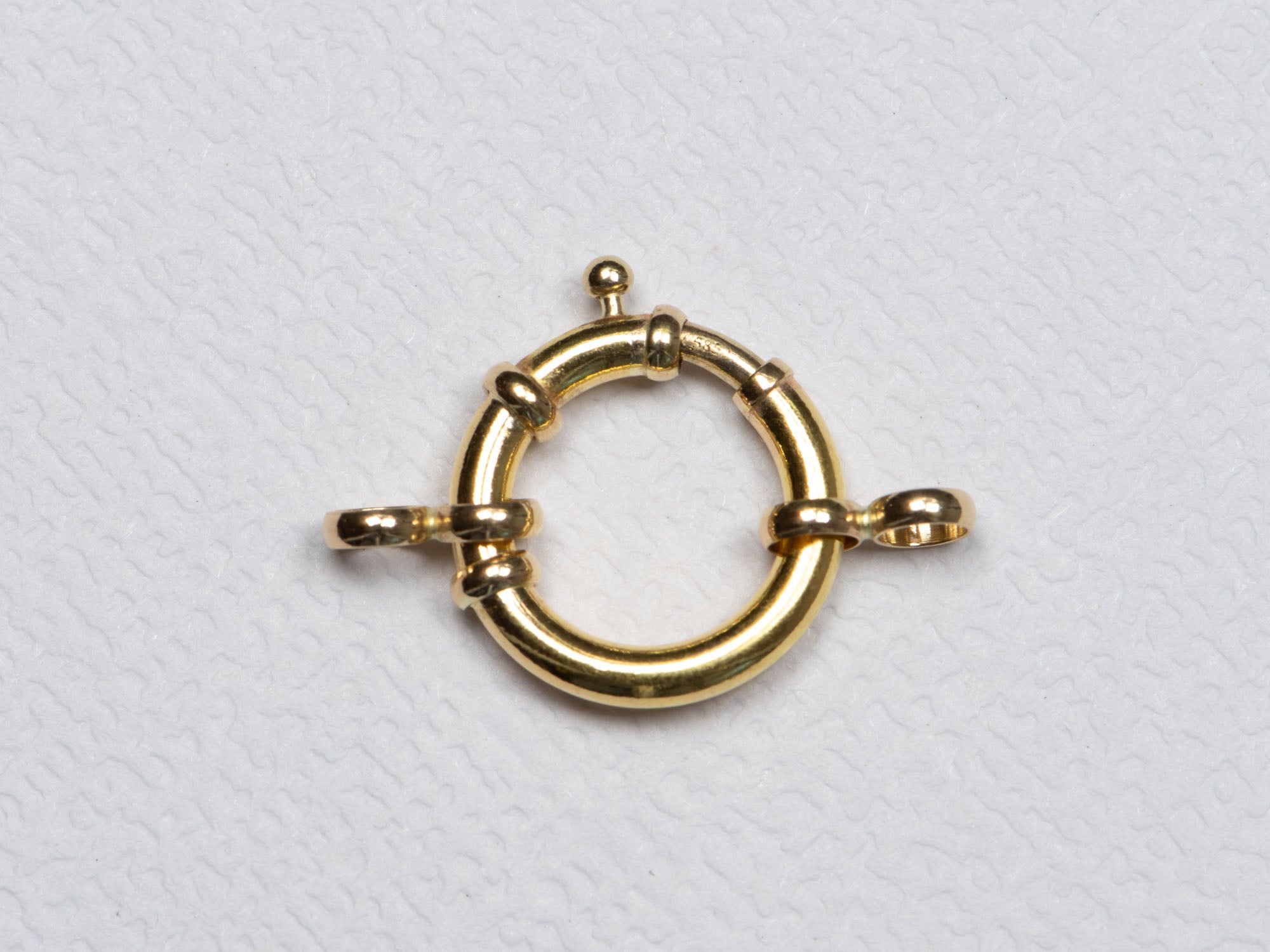 Aurora Designer - 13mm Large Spring Ring Sailor Clasp 14K Gold