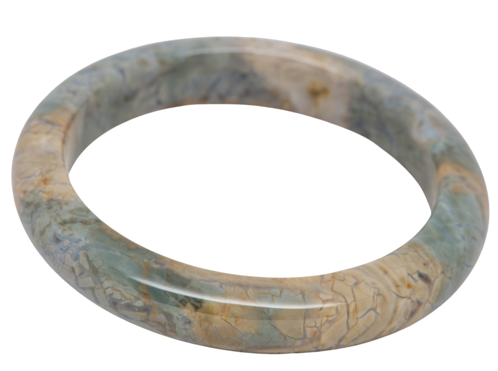 Aurora Designer Large Wrist L 59mm Internal Diameter Natural Alashan Agate Bangle R2014