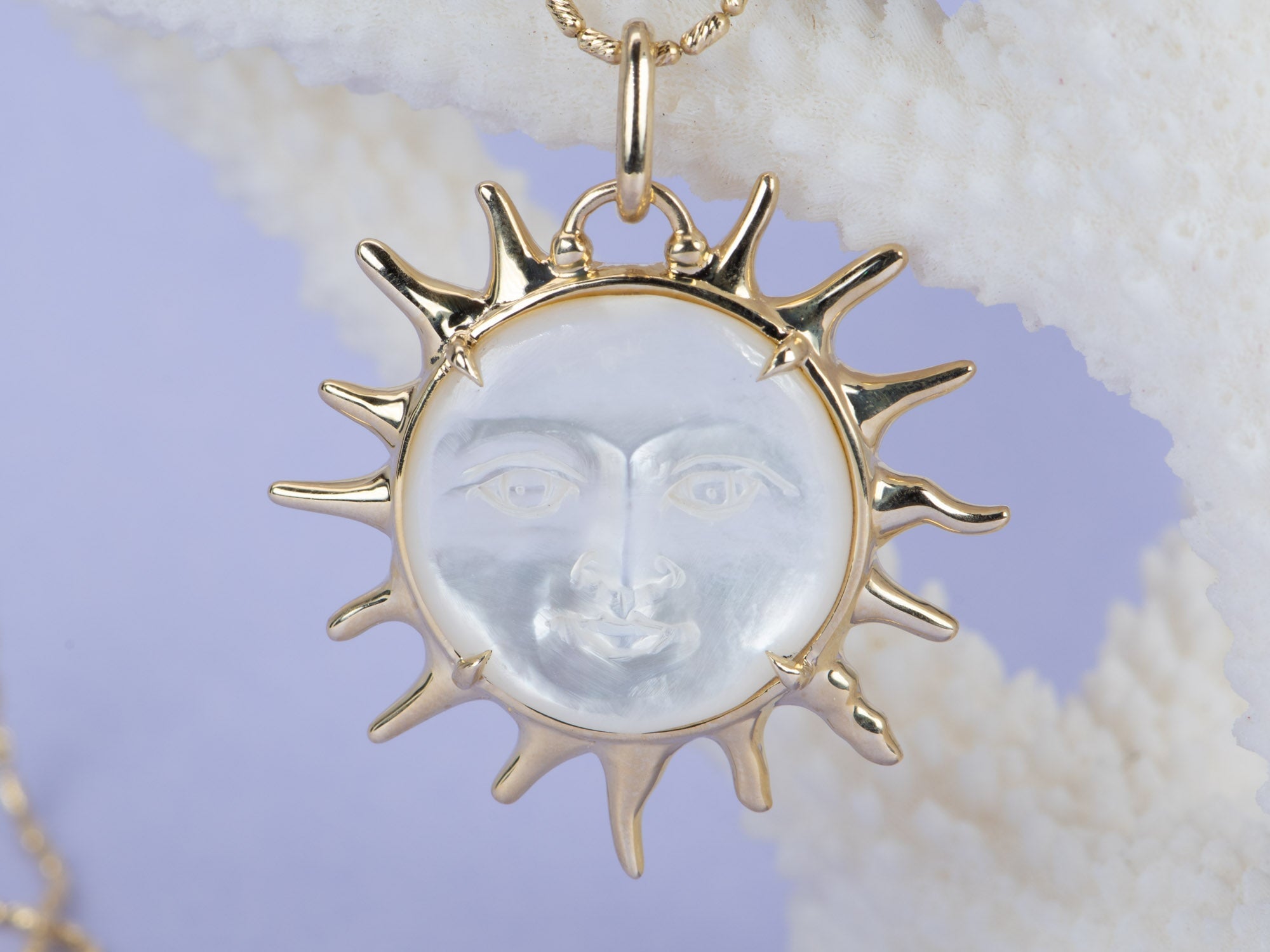 Moon Face Necklace | LUX & IVY