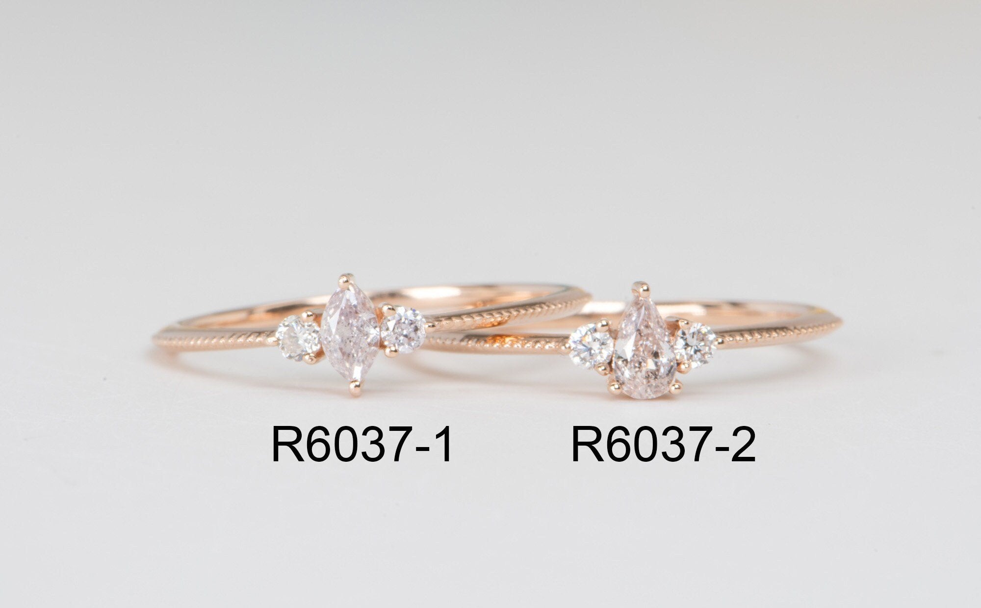 Rosa Del Amor' Natural Rose Gold Engagement Ring