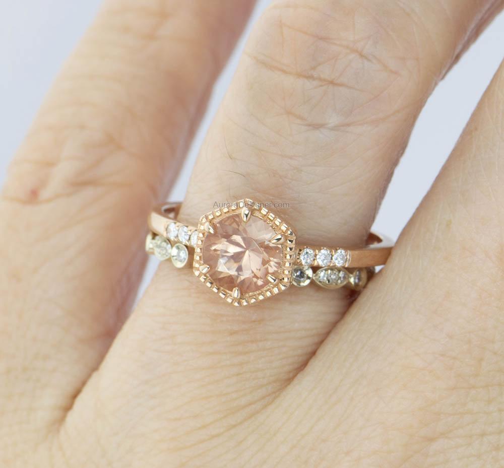 How to Stack: Vintage Floral Engagement Rings, Bridal Ring Stacks