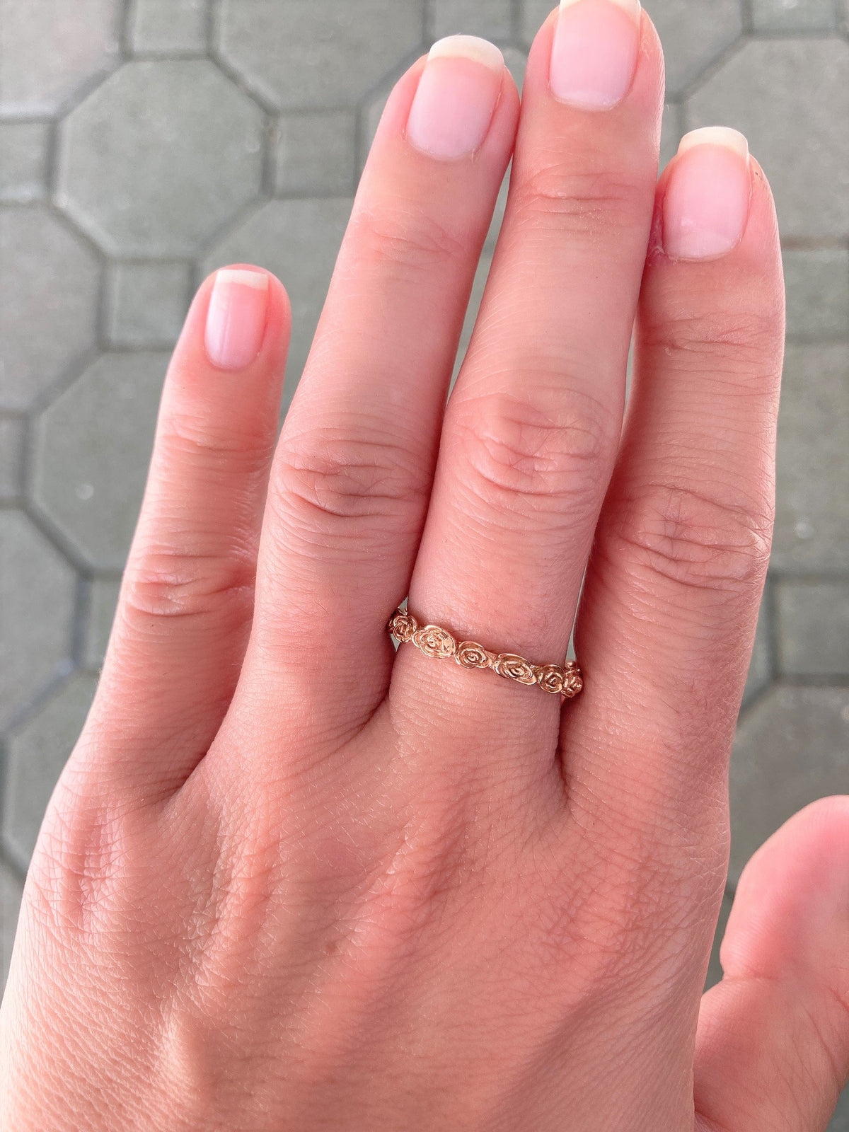 Pink Sapphire Eternity Stack Ring | 14K Yellow Gold | EF Collection 14K Rose Gold / 7
